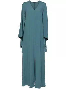 Alberta Ferretti креповый кафтан, синий
