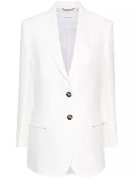 Alberta Ferretti льняной пиджак, белый