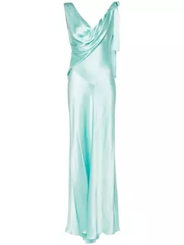 Alberta Ferretti платье макси, синий