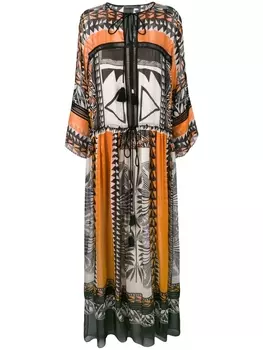 Alberta Ferretti платье макси в стиле бохо, черный