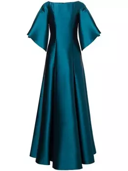 Alberta Ferretti расклешенное платье, синий
