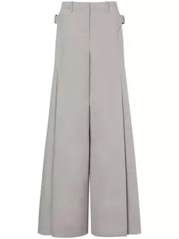 Alberta Ferretti широкие брюки, серый