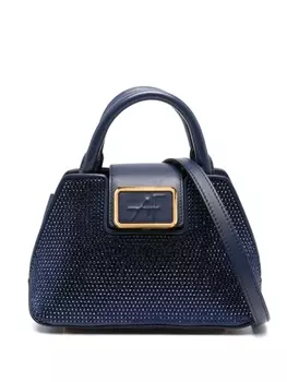 Alberta Ferretti сумка-тоут со стразами, синий