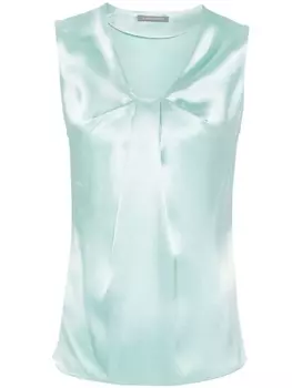 Alberta Ferretti топ со складками, синий