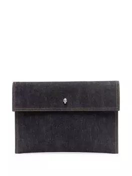 Alexander McQueen джинсовый клатч, синий