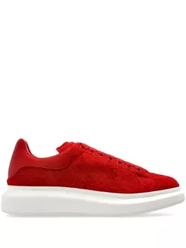Alexander McQueen кеды на шнуровке, красный