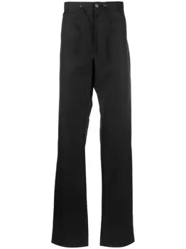 Alexander McQueen прямые брюки с кулиской, черный