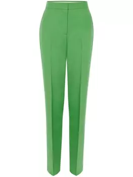 Alexander McQueen шерстяные брюки, зеленый