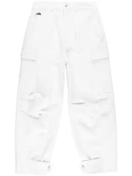 Alexander McQueen зауженные джинсы карго, белый