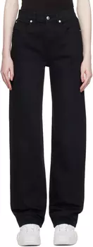 Alexander Wang Черные джинсы со стопками