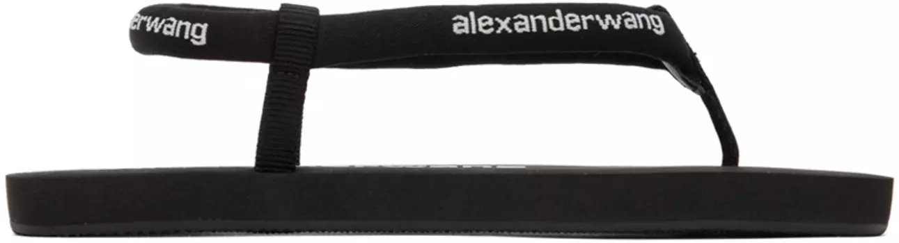 Alexander Wang Черные трубчатые шлепанцы