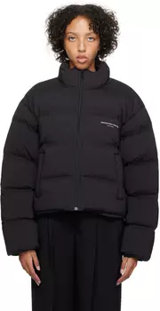 Alexander Wang Черный укороченный пуховик