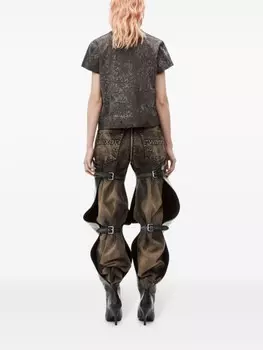 Alexander Wang футболка Splatter-wash, серый