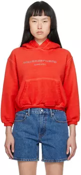 Alexander Wang Красное худи с блестками