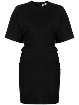 Alexander Wang платье мини из джерси с драпировкой, черный