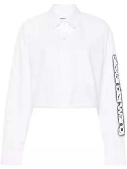 Alexander Wang рубашка с принтом, белый