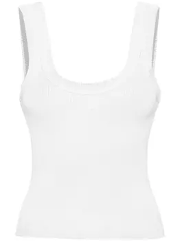 Alexander Wang топ с логотипом, серый