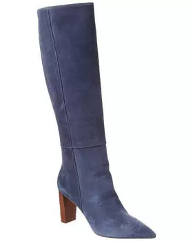 Alexandre Birman Elisa 85 замшевые сапоги до колена, синий