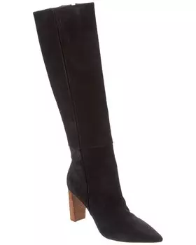 Alexandre Birman Elisa 85 замшевые сапоги до колена, черный