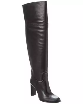 Alexandre Birman Lauren 90 кожаные сапоги выше колена, черный