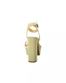 Alexandre Birman Замшевые сандалии Clarita Curve 120 на платформе, желтый