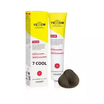 ALFAPARF YELLOW Краска для волос 7 COOL - Холодный средне-натуральный блондин - 100 мл - НОВИНКА