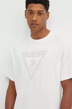 ALINO хлопковая футболка Guess, бежевый