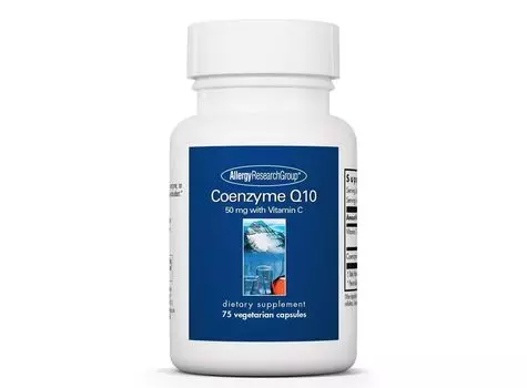 Allergy Research Group, Коэнзим Q10, 50 мг, 75 вегетарианских капсул ARG