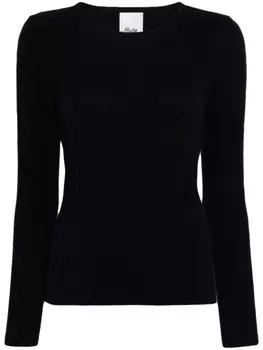 Allude кашемировый джемпер с круглым вырезом, синий