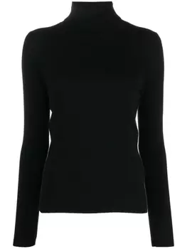 Allude кашемировый джемпер с высоким воротником, черный