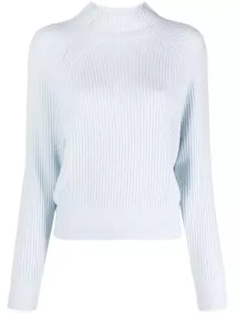 Allude кашемировый джемпер в рубчик, синий