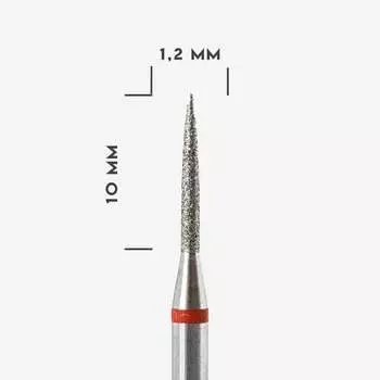 Алмазная фреза Red Point (деликатная) 1,2 мм, высота 10 мм, KMIZ