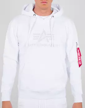 Alpha Industries 3D Logo Балахон, белый