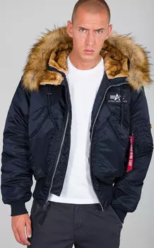Alpha Industries 45P Hooded Custom Куртка, синий