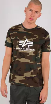 Футболка Alpha Industries Basic Camo, камуфляжная