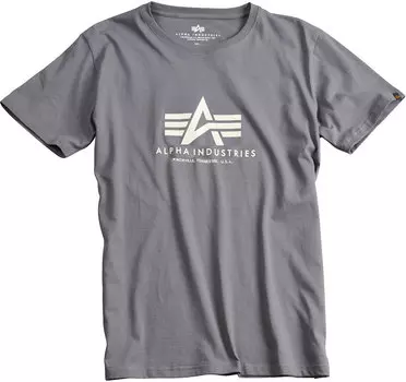 Alpha Industries Basic Футболка, серый/черный