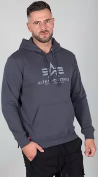 Alpha Industries Basic Reflective Балахон, серый/черный