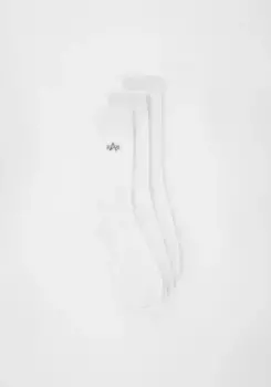 Alpha Industries Basic Socks "Аксессуары Alpha Industries - Носки Базовые носки, 3 шт.", белый