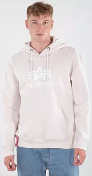 Alpha Industries Basic Толстовка мужская, белый/бежевый