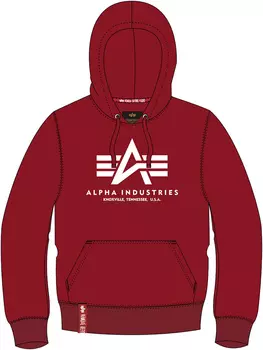 Alpha Industries Basic Толстовка мужская, красный