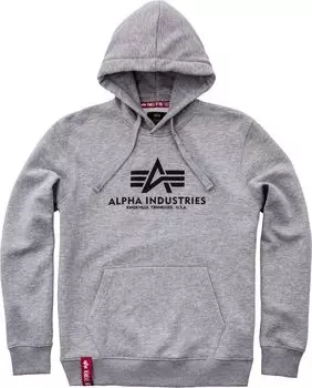 Толстовка Alpha Industries Basic мужская, серая