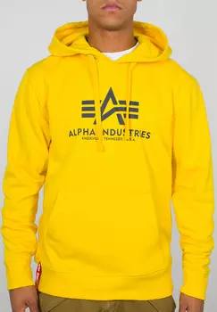Alpha Industries Basic Толстовка мужская, желтый