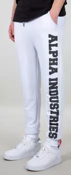 Штаны Alpha Industries Big Letters, белые