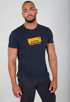 Alpha Industries Box Logo Футболка, синий