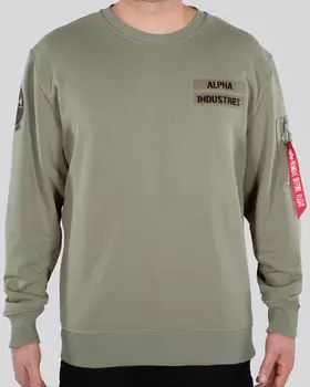 Пуловер Alpha Industries Dust Devil, оливковый