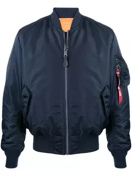 Alpha Industries двусторонний бомбер, синий