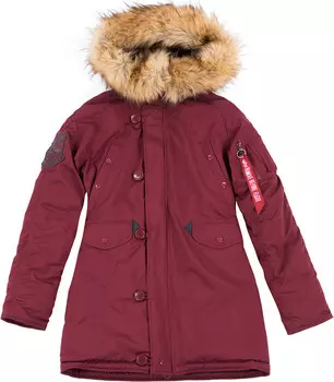 Alpha Industries Explorer Дамы Куртка, темно-красный