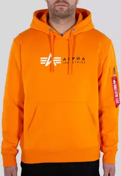 Alpha Industries Label Балахон, оранжевый