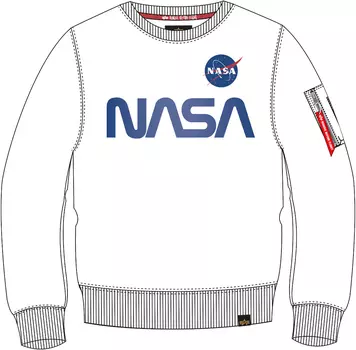 Alpha Industries NASA Reflective Толстовки, белый
