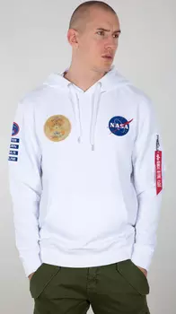 Alpha Industries NASA Voyager Балахон, белый